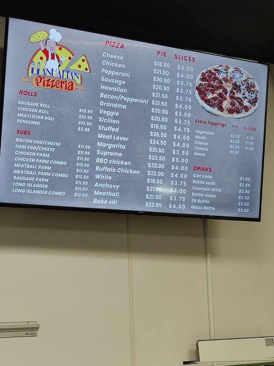 Manhattan Pizzeria Menu - Image 3